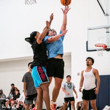 Students Playing Basketball